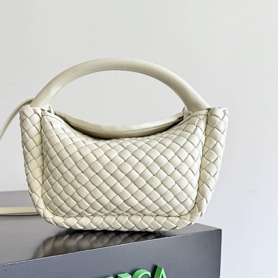 Bottega Veneta Small Cobble Top Handle Sea salt 805739