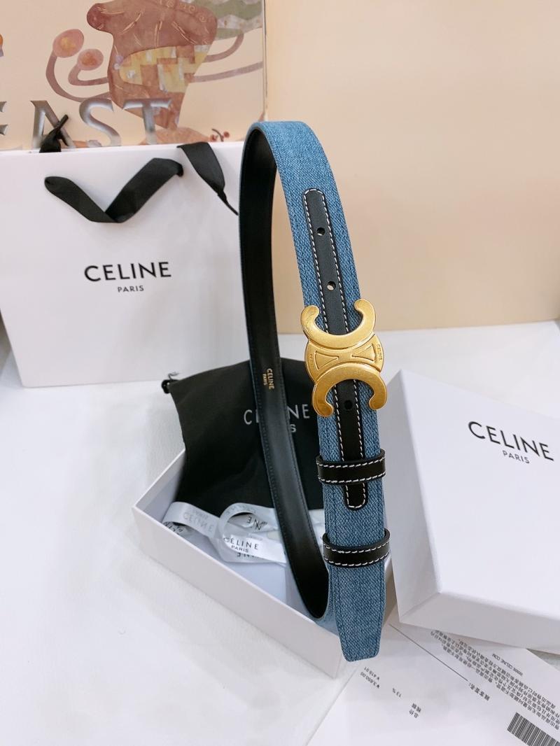 Celine Denim Belt Black BCE61703