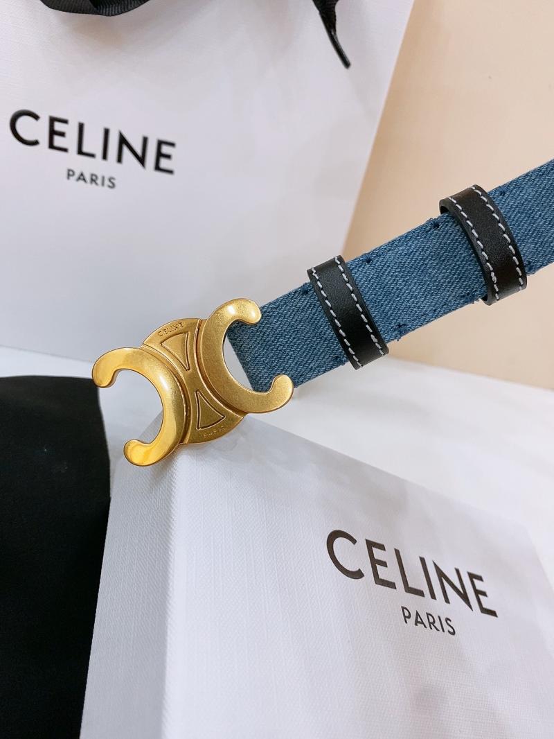 Celine Denim Belt Black BCE61703