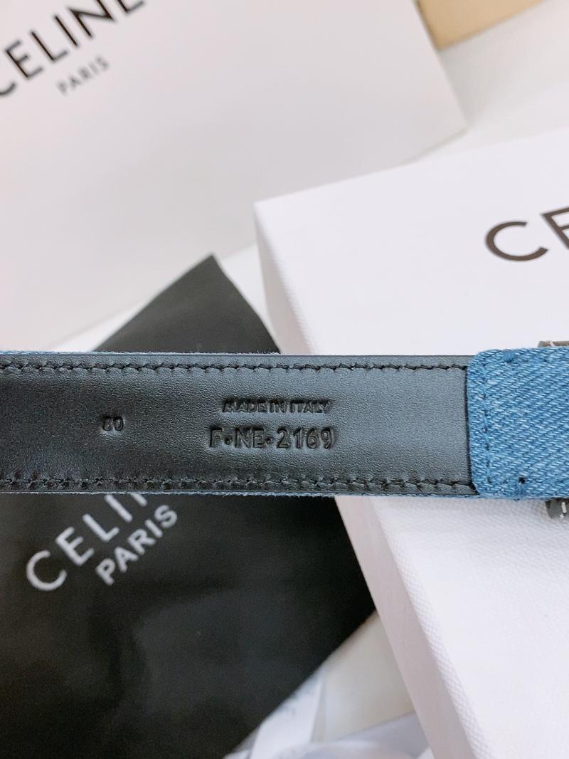 Celine Denim Belt Black BCE61703