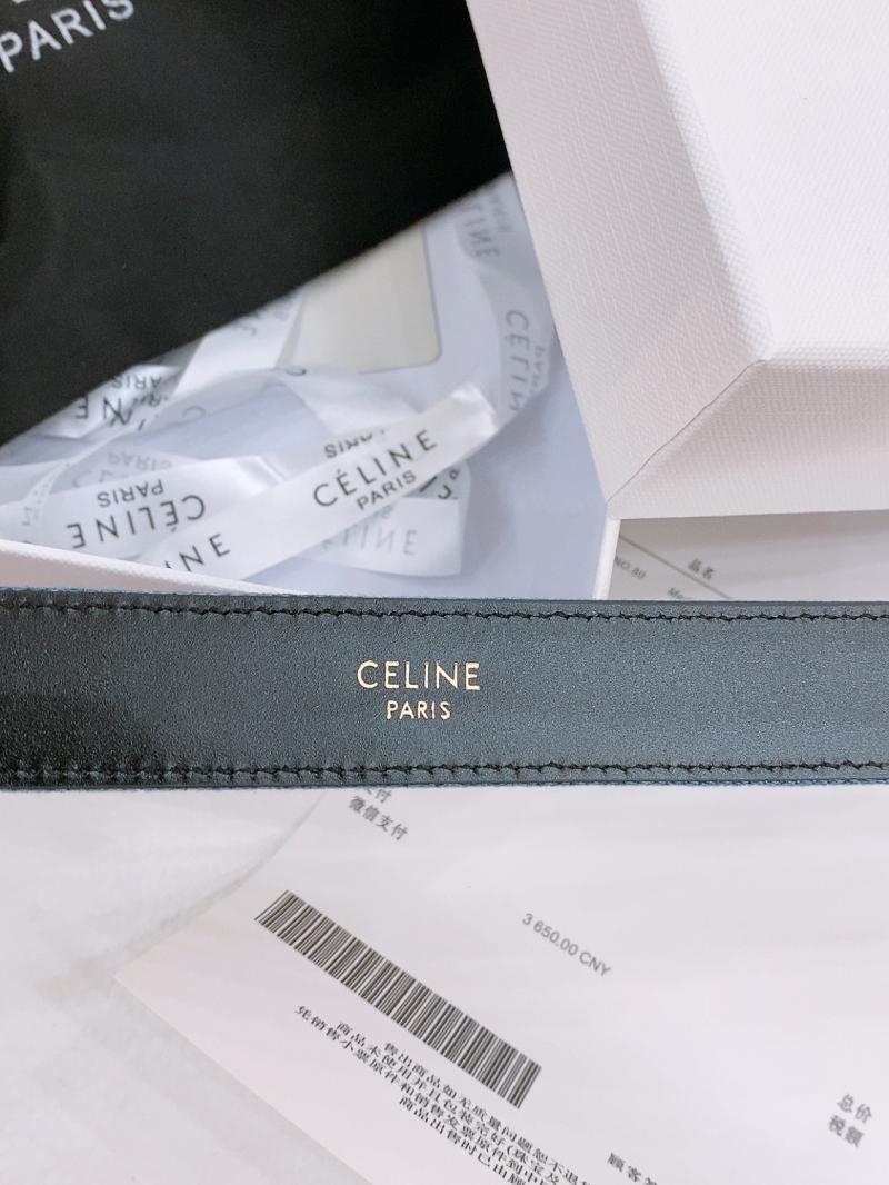 Celine Denim Belt Black BCE61703