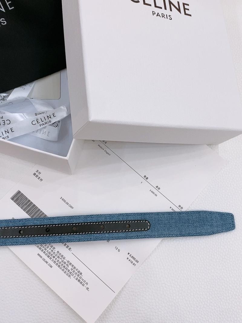 Celine Denim Belt Black BCE61703