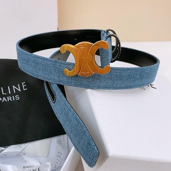 Celine Denim Belt Black BCE61703
