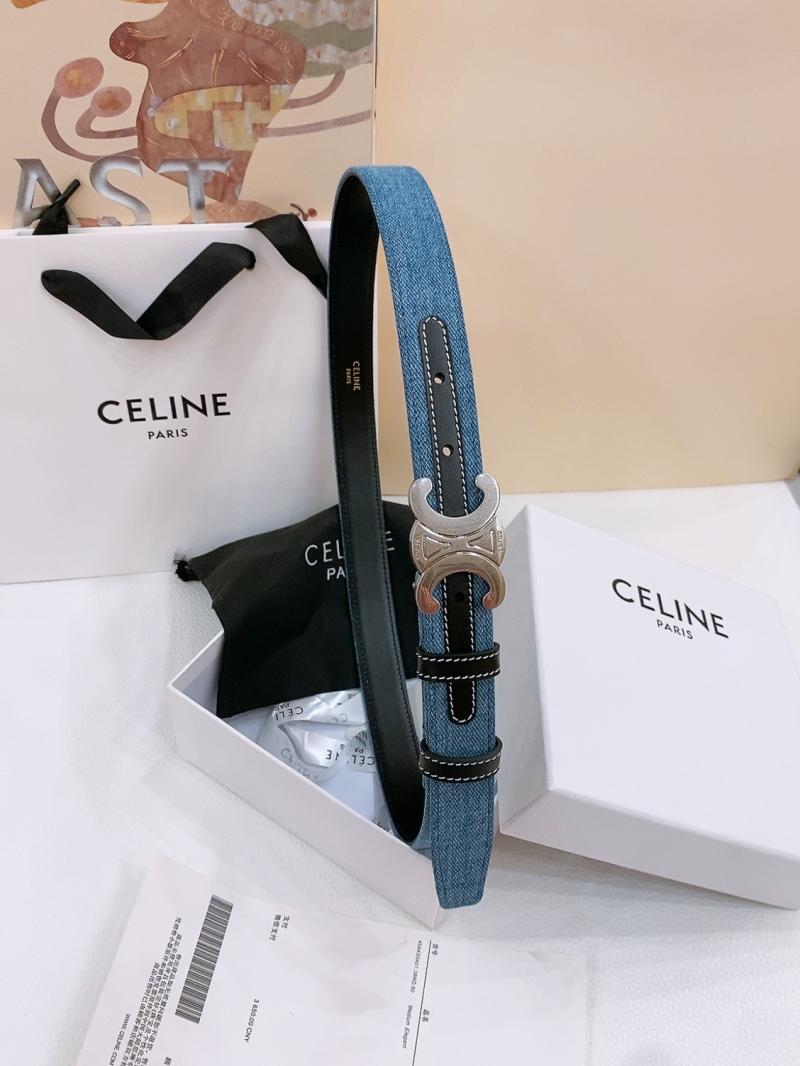 Celine Denim Belt Black BCE61704