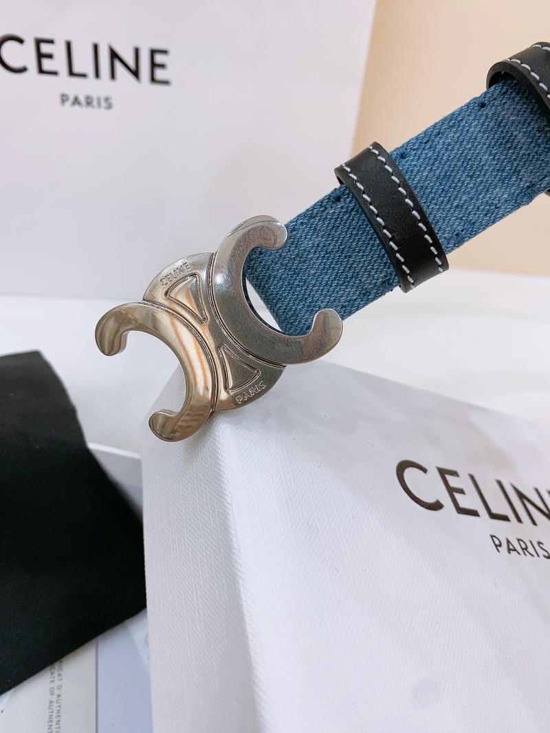 Celine Denim Belt Black BCE61704
