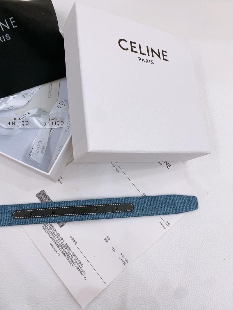 Celine Denim Belt Black BCE61704