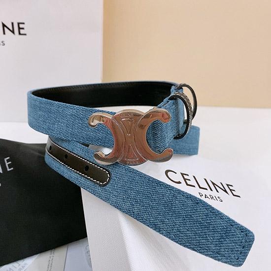 Celine Denim Belt Black BCE61704