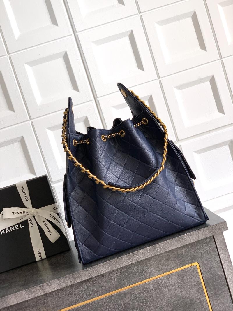 Chanel 25 Medium Handbag Blue AS5311