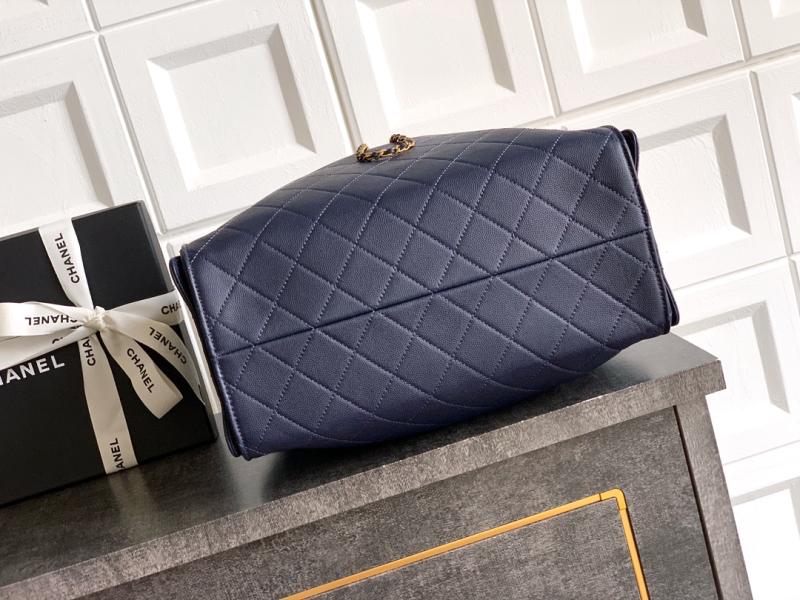 Chanel 25 Medium Handbag Blue AS5311