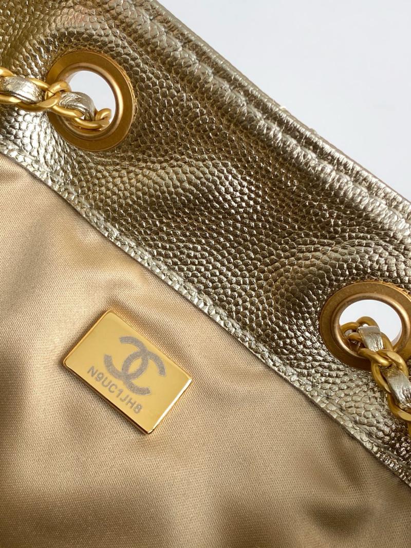 Chanel 25 Medium Handbag Light Gold AS5311