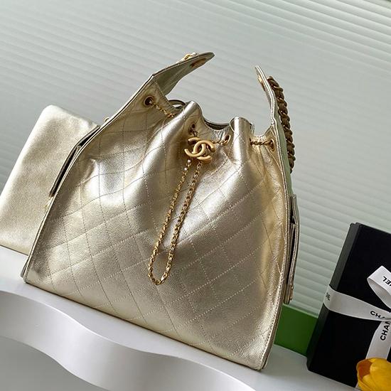 Chanel 25 Medium Handbag Light Gold AS5311