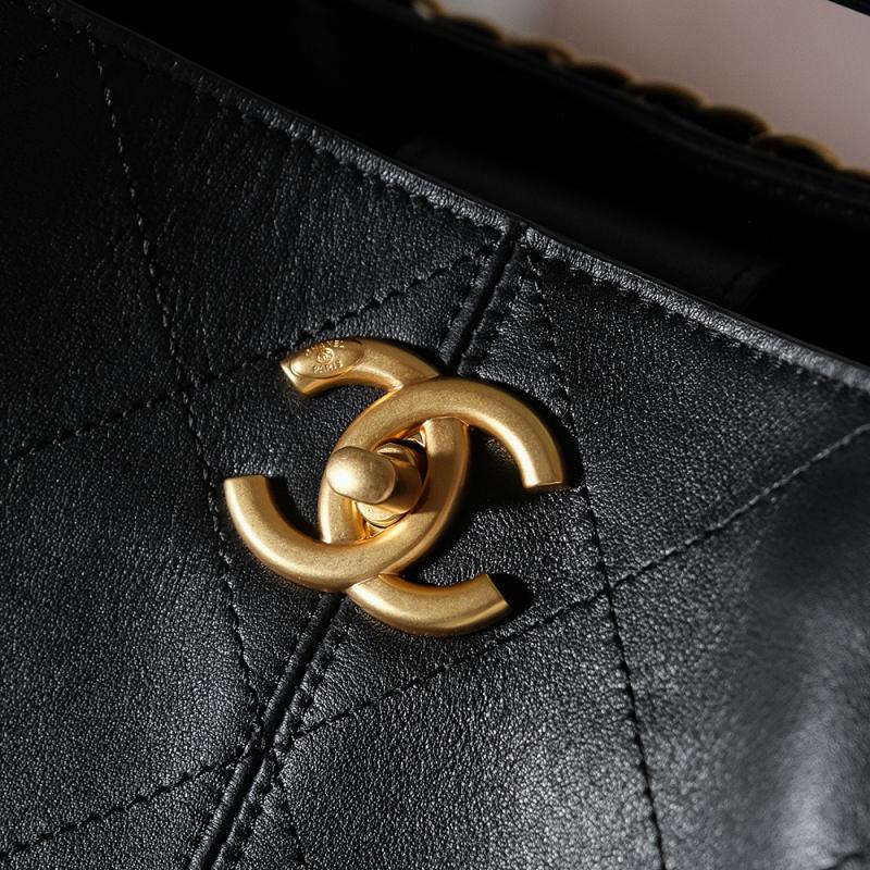 Chanel Calfskin Small Tote Black AS5634