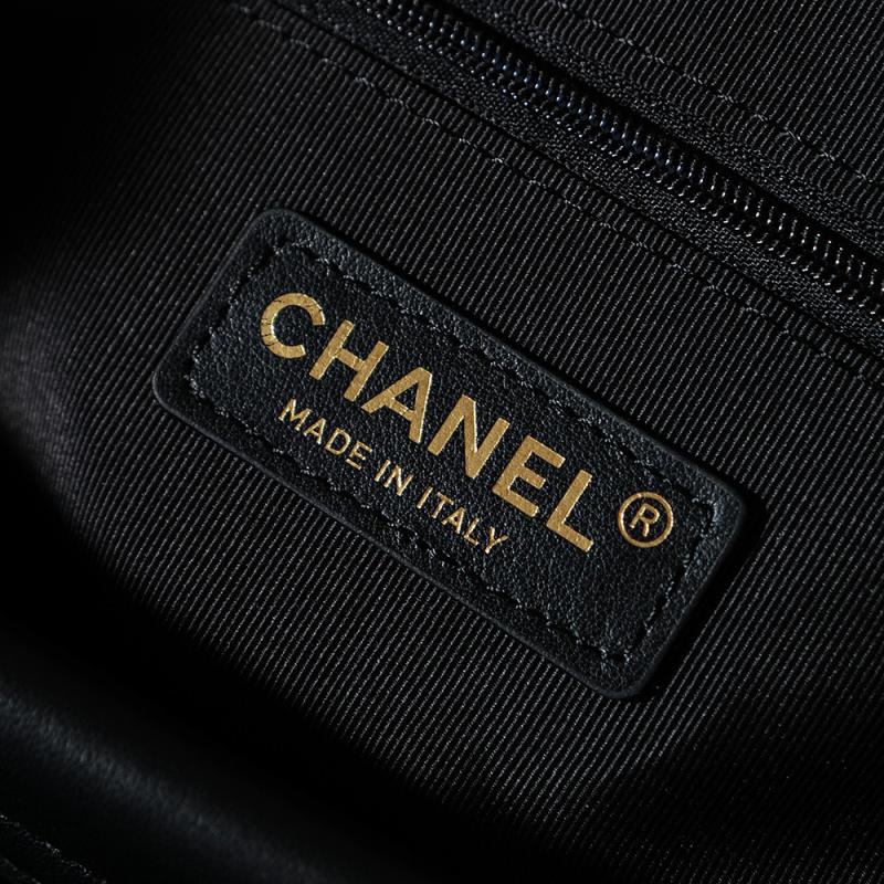 Chanel Calfskin Small Tote Black AS5634