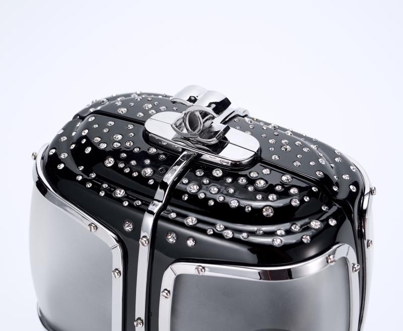 Chanel Gondola Lift Minaudiere Clutch Bag Black AS1200