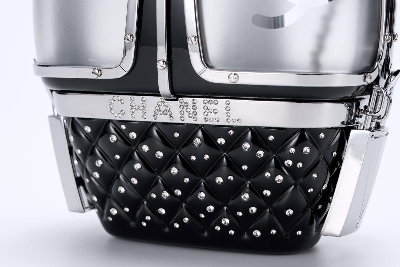 Chanel Gondola Lift Minaudiere Clutch Bag Black AS1200