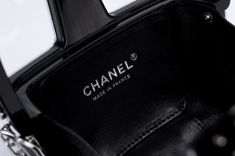 Chanel Gondola Lift Minaudiere Clutch Bag Black AS1200