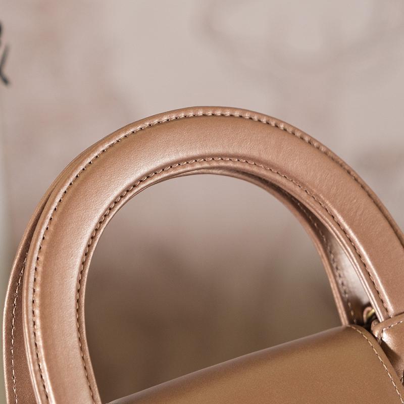 Chanel Lambskin Mini Kelly Shopping Bag Copper AS4416