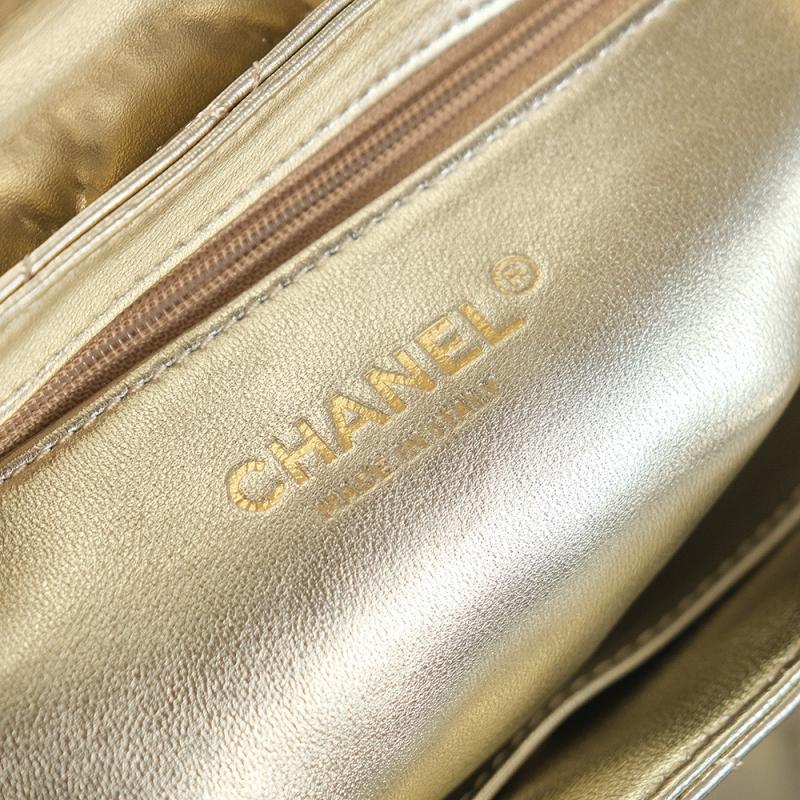 Chanel Lambskin Mini Kelly Shopping Bag Gold AS4416