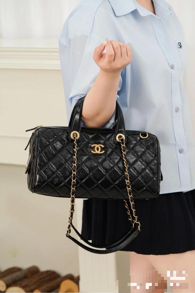Chanel Large Bowling Bag Black AS5579