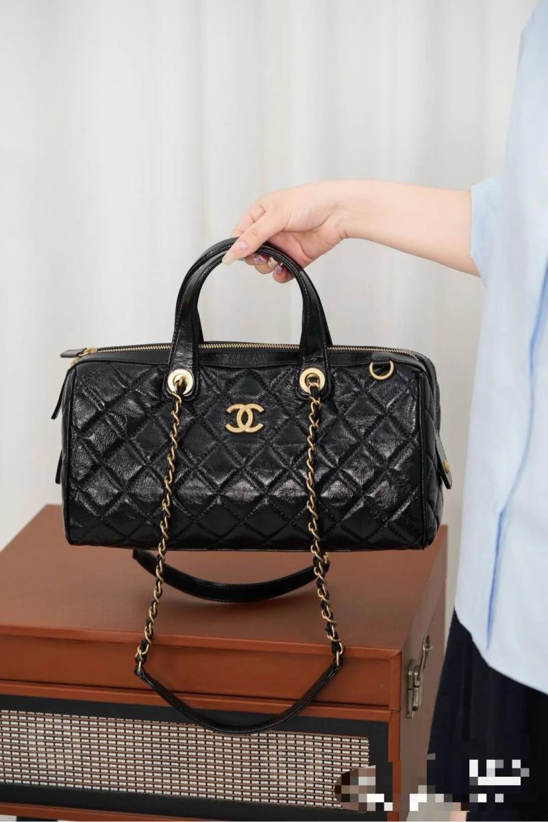 Chanel Large Bowling Bag Black AS5579