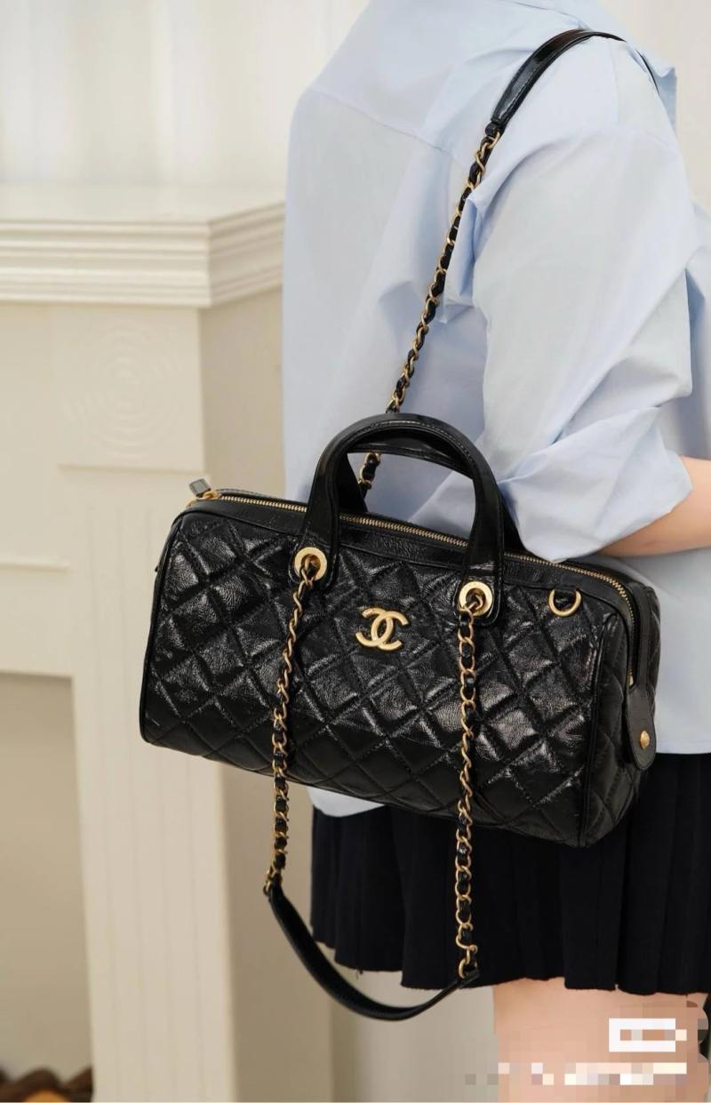 Chanel Large Bowling Bag Black AS5579