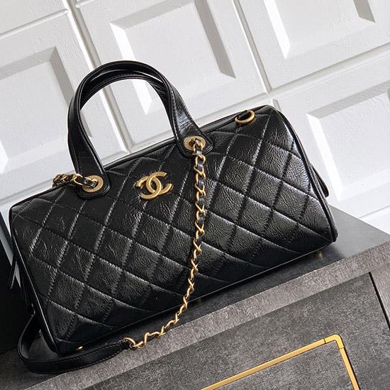 Chanel Large Bowling Bag Black AS5579