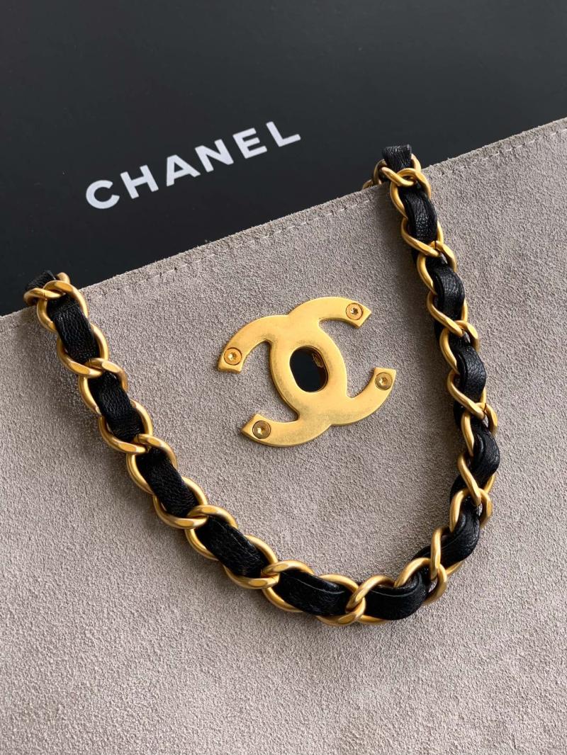Chanel Large Flap Bag With Top Handle Grey AS5637