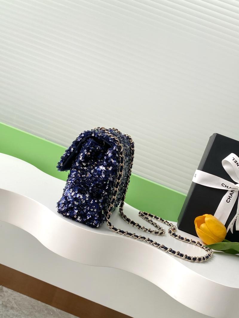 Chanel Sequins Flap Bag Blue AS4561