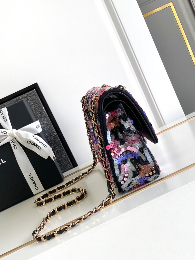 Chanel Sequins Medium Flap Evening Bag AS70202