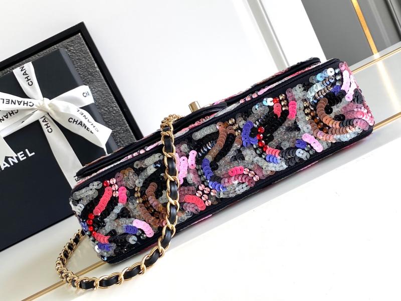 Chanel Sequins Medium Flap Evening Bag AS70202