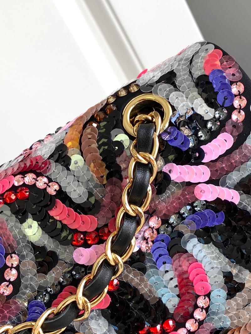 Chanel Sequins Medium Flap Evening Bag AS70202