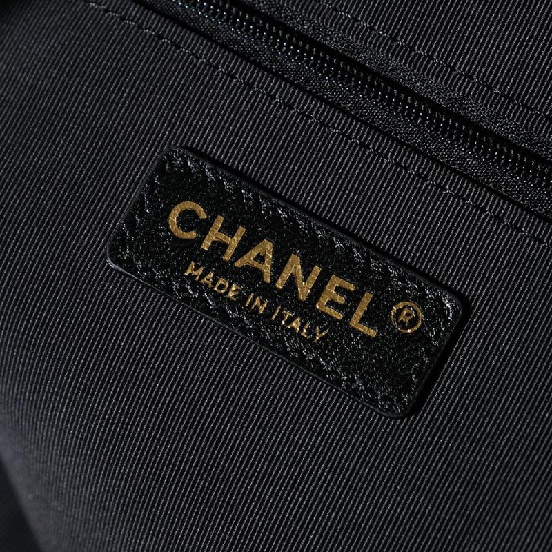 Chanel Suede Shopping Bag Camel AS5635