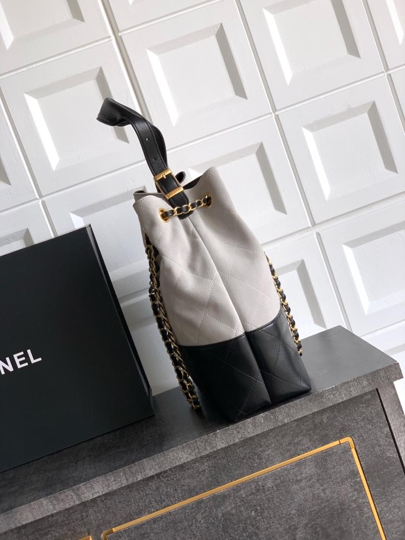 Chanel Suede Shopping Bag Grey AS5635