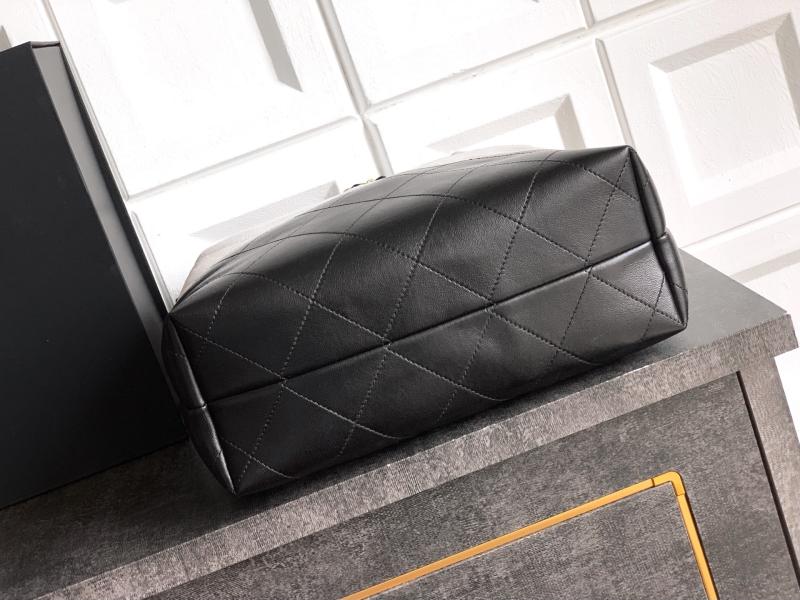 Chanel Suede Shopping Bag Grey AS5635