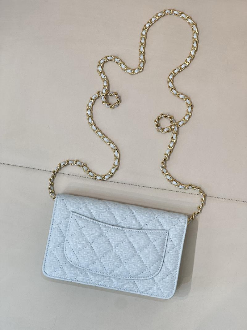 Chanel WOC Chain Wallet Blue AP4241