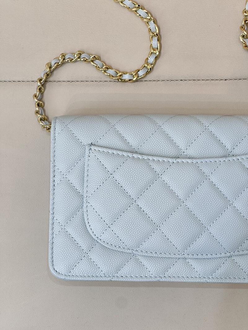 Chanel WOC Chain Wallet Blue AP4241