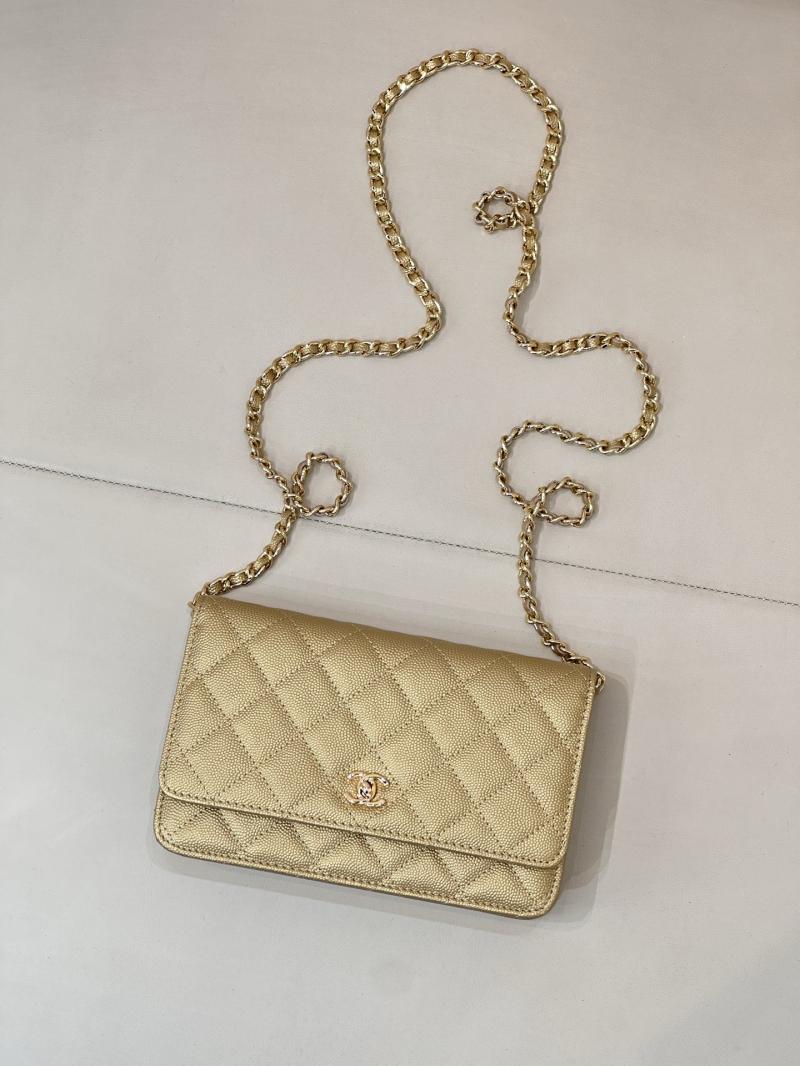 Chanel WOC Chain Wallet Gold AP4241