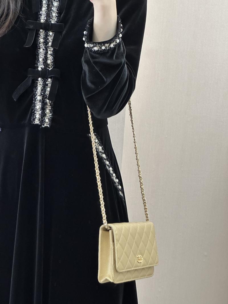 Chanel WOC Chain Wallet Gold AP4241