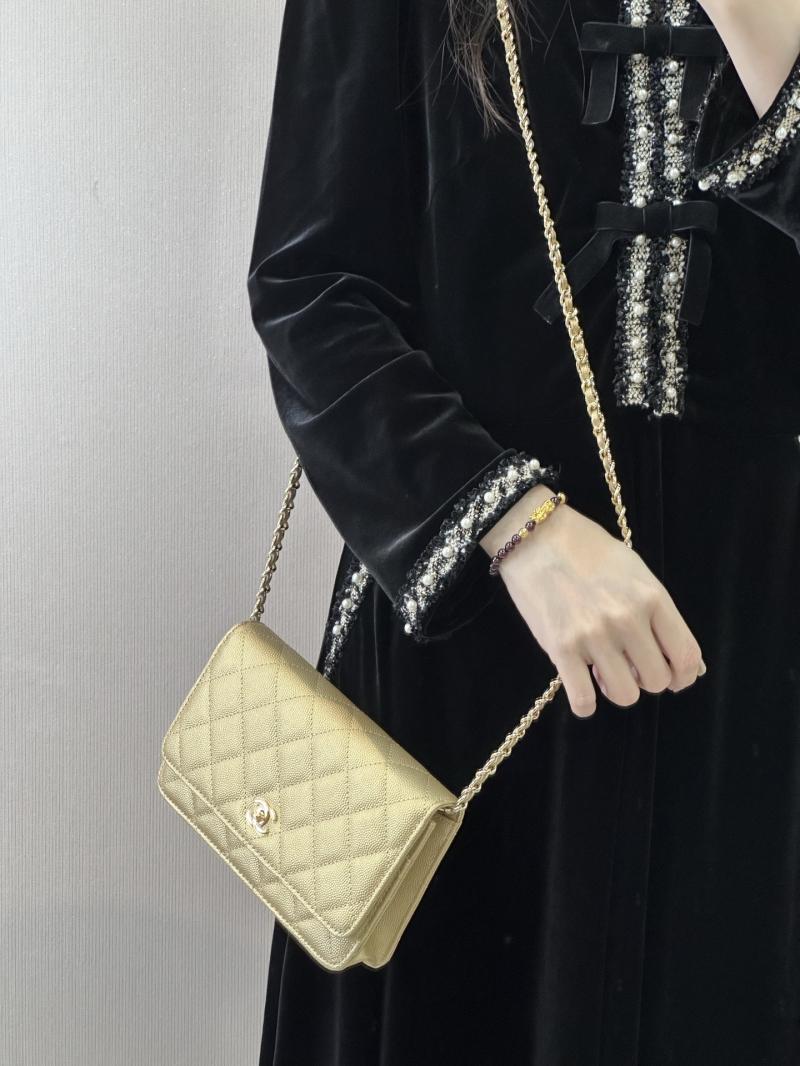 Chanel WOC Chain Wallet Gold AP4241