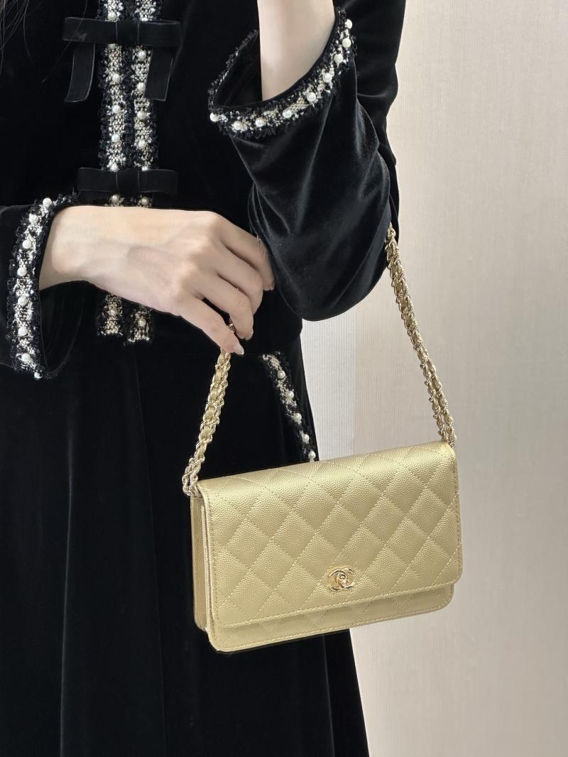 Chanel WOC Chain Wallet Gold AP4241