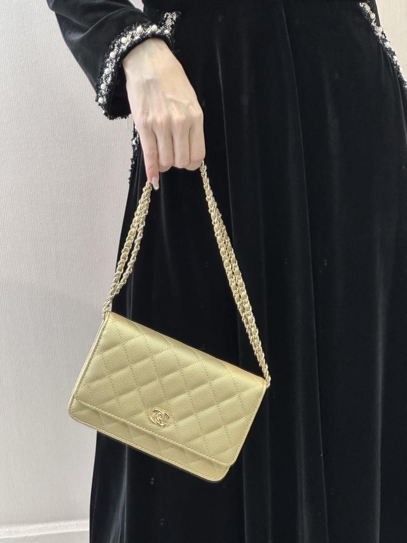 Chanel WOC Chain Wallet Gold AP4241