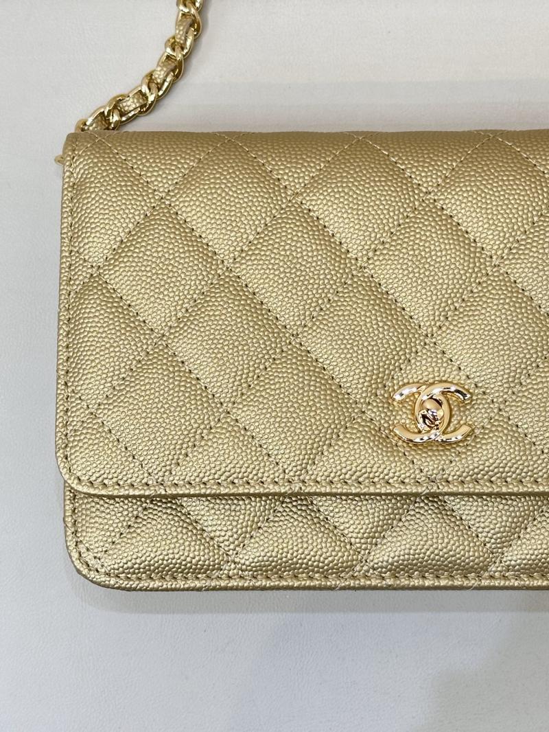 Chanel WOC Chain Wallet Gold AP4241