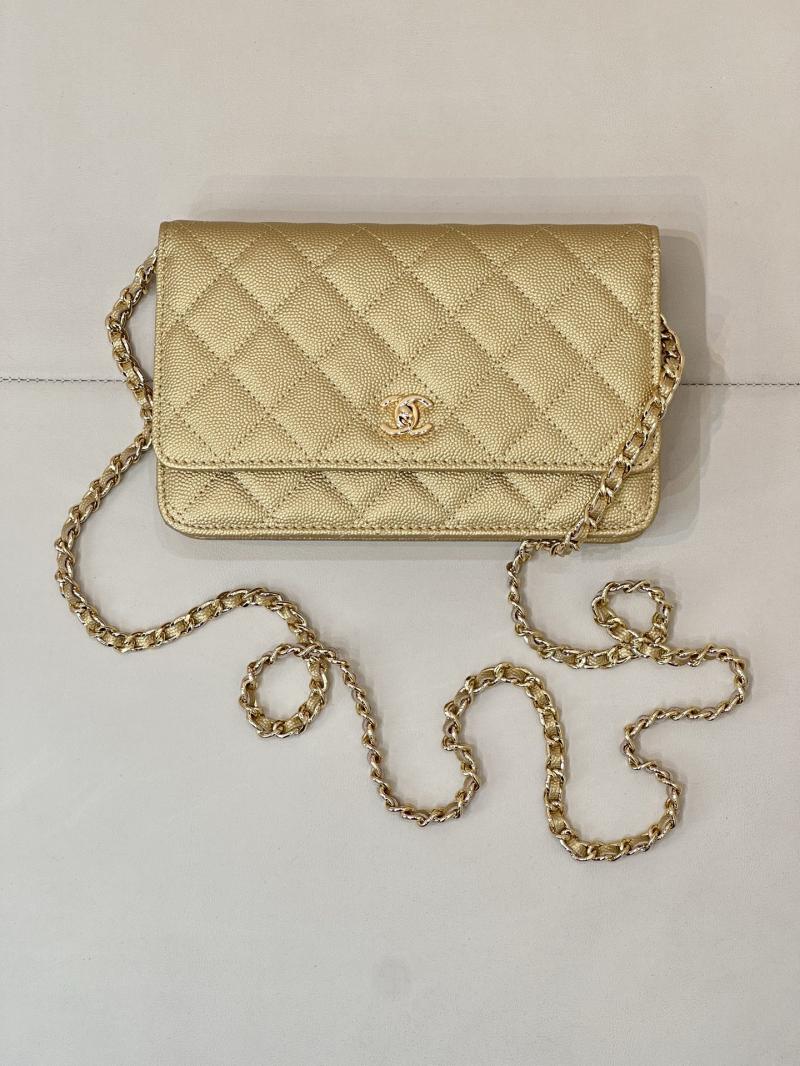 Chanel WOC Chain Wallet Gold AP4241