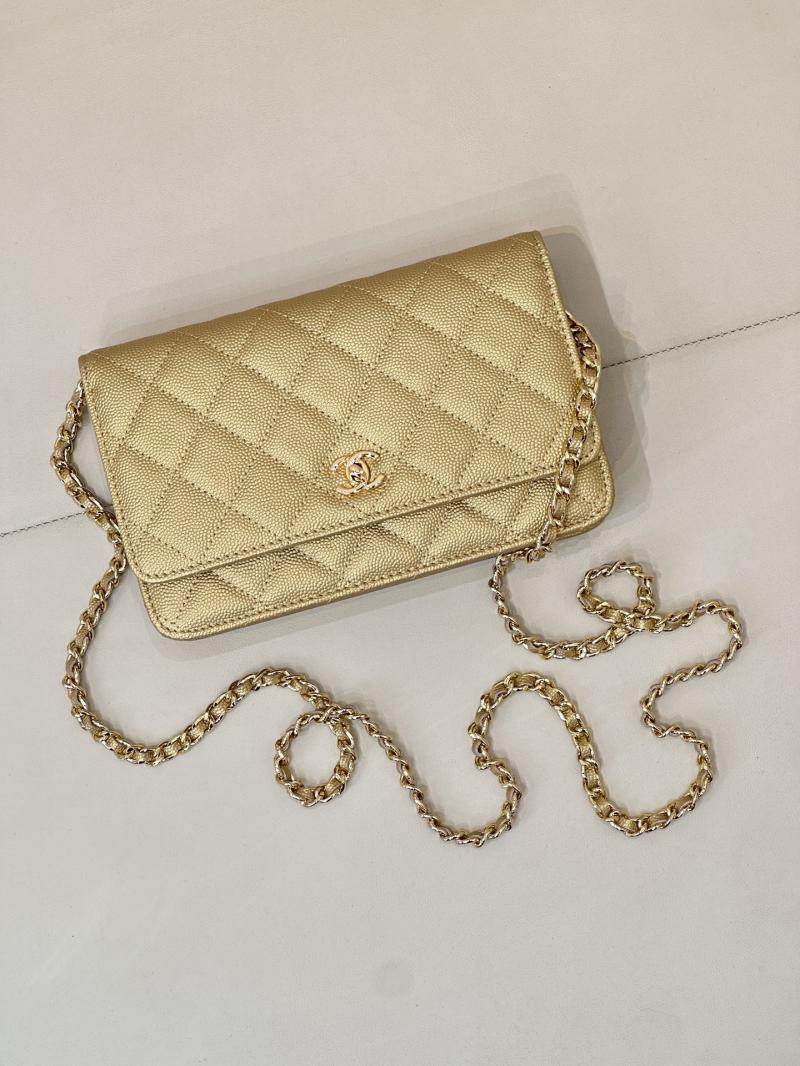 Chanel WOC Chain Wallet Gold AP4241
