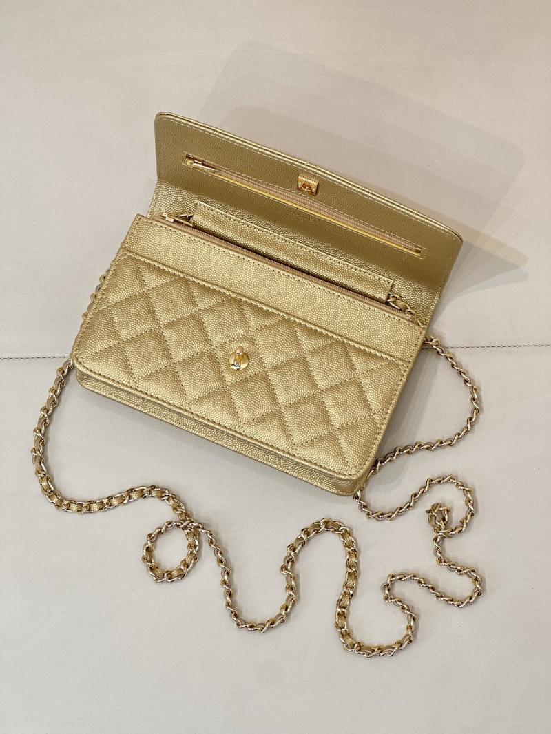 Chanel WOC Chain Wallet Gold AP4241