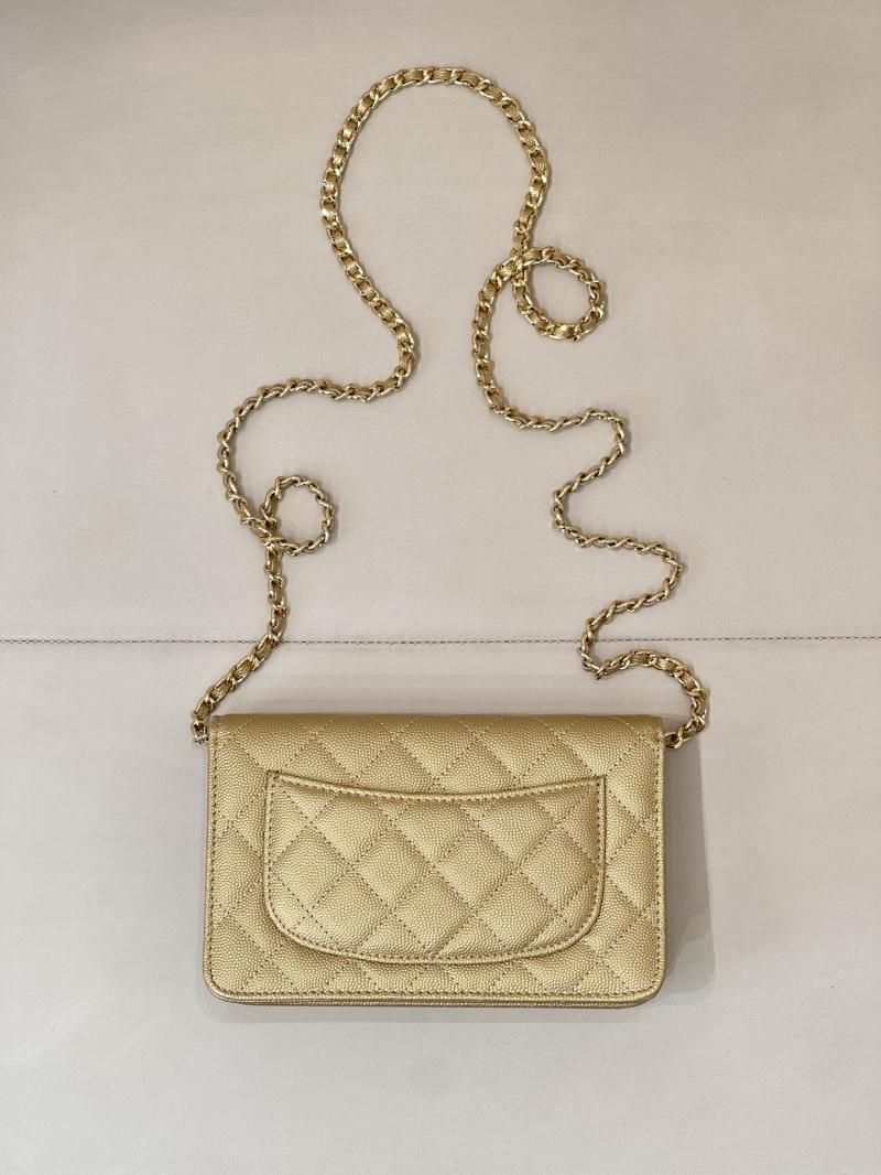 Chanel WOC Chain Wallet Gold AP4241