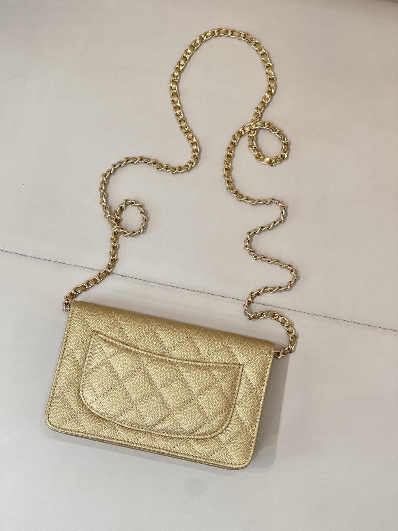 Chanel WOC Chain Wallet Gold AP4241