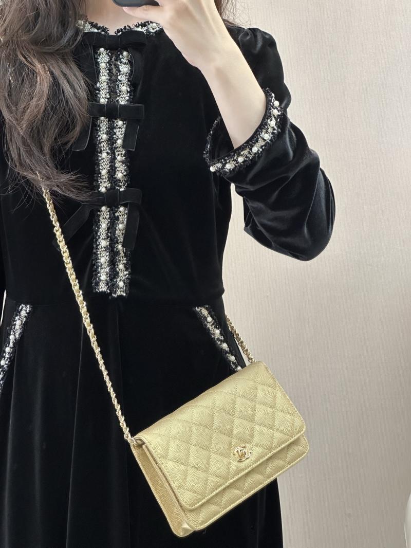 Chanel WOC Chain Wallet Gold AP4241