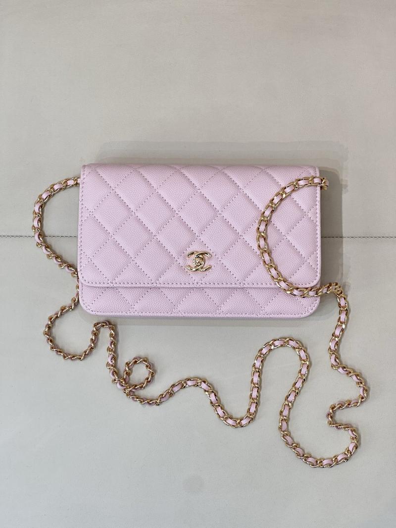 Chanel WOC Chain Wallet Pink AP4241