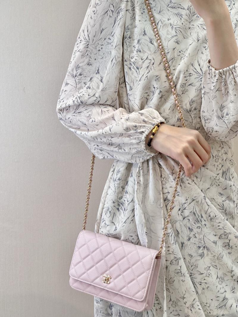 Chanel WOC Chain Wallet Pink AP4241